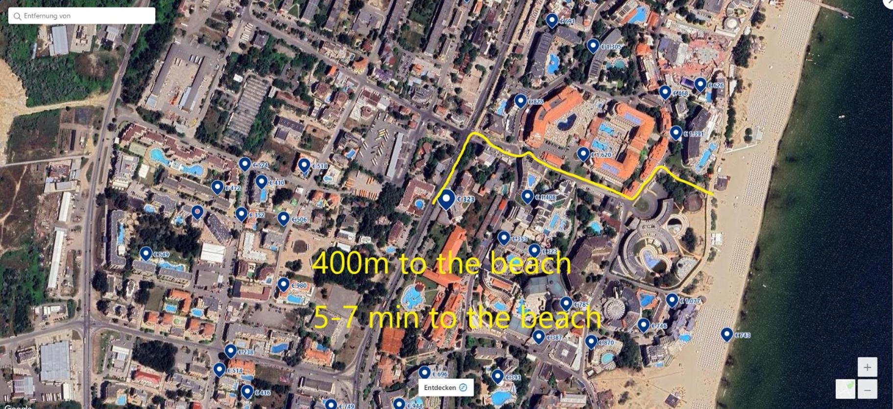 Apartment Ashton Hall - Sonnenstrand - Ost Sunny Beach Eksteriør billede